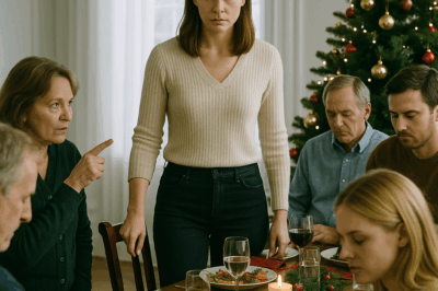 MY MOM SAID AT CHRISTMAS DINNER: “YOU’RE DEAD TO ΜΕ,” HER WORDS FROZE THE ROOM. THE WHOLE TABLE