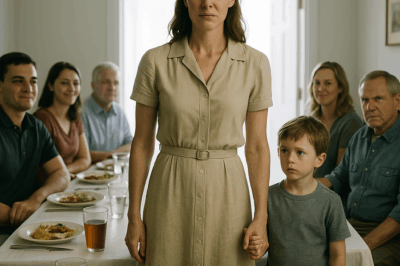 My Nephew Mouthed, “Trash Belongs Outside.” Everyone Smirked. I Nodded, Took My Son’s Hand, and Left