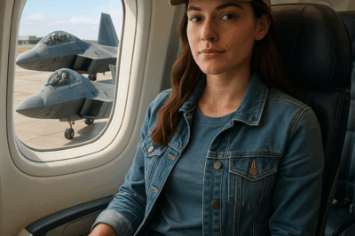 She Was the Quiet Girl in Seat 14A — Until the F-22 Pilots Heard Her Call Sign