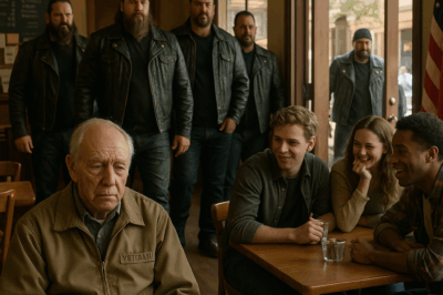 They Mocked an Elderly Navy Veteran at the Coffee Shop, But Hells Angels Entered & Silenced Everyone…