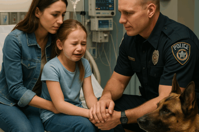 The little girl burst into tears and whispered to her mother, “He said he wouldn’t hurt me.” Horrified, her mother rushed her to the hospital—where a police dog uncovered a terrifying truth.