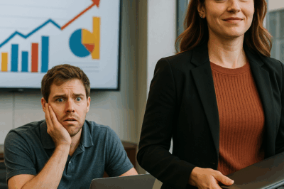 SHE PRESENTED THE VERY PROJECT I HAD SPENT THREE SLEEPLESS WEEKS BUILDING. AS SHE WALKED PAST ME,