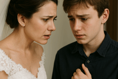 Right before the wedding, my stepson pulled me aside. His eyes were full of tears as he whispered, “Please don’t marry my father.” What he told me next changed everything.