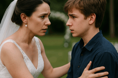 Just moments before I walked down the aisle, my stepson grabbed my hand and said, “Please… don’t marry my dad.” I thought it was just nerves — until he told me why.