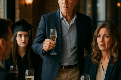 He chose our daughter’s graduation to humiliate me — announcing to everyone he was leaving. Moments later, I did something that made him lose control in front of the entire crowd.