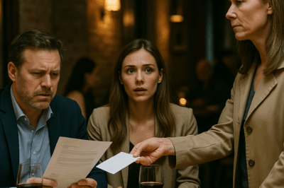 He left me for his mistress. When he asked for a divorce after 15 years, I signed without a word. That night, at our favorite restaurant, he toasted to “freedom.” I walked up, smiled, and slid an envelope across the table. His smirk disappeared as he unfolded the DNA test — the proof written in red lipstick and betrayal. That’s how my marriage ended — not with a scream, but with the quiet horror of realization. Tuesday. 9:17 a.m. I’ll never forget it.