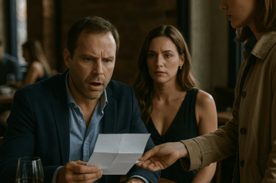 After 15 years, my husband demanded a divorce. I didn’t fight. I just signed. Later that night, he and his mistress celebrated at the same restaurant where he once proposed. I approached their table, smiled, and said, “Congratulations on your freedom.” Then I handed him an envelope. Inside was a DNA test — and the truth that shattered his smirk. The memory of that lipstick on his shirt still burns in my mind. Tuesday. 9:17 a.m. The moment everything died.