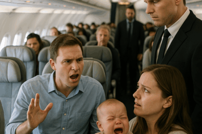 “It’s too noisy! I’m not paying to listen to your baby cry for three hours!” the man shouted across the plane. It was the cheapest ticket I could afford — I just sat there, holding back tears. Then a man in a black suit stood up, called the rude passenger by name… and suddenly, the entire cabin went silent.