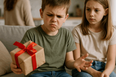 My younger brother picked up the gift my daughter gave him and sneered, “Cheap, worthless trash.” Then she looked up at him with tears in her eyes — and said something that made the entire room go silent.