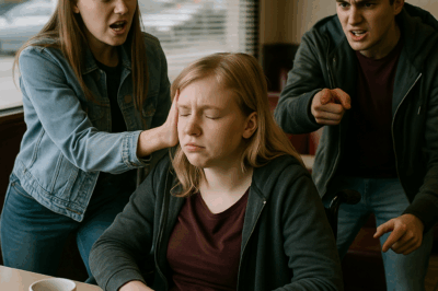 Bullies slapped a disabled girl in a diner while everyone watched. An hour later, the door opened — and a group of bikers walked in. What happened next made the entire place go silent.