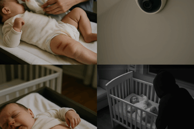Each diaper change revealed new marks she couldn’t explain. At first, she thought it was a rash — until the bruises deepened. So she installed hidden cameras… and what she saw made her call the police immediately.