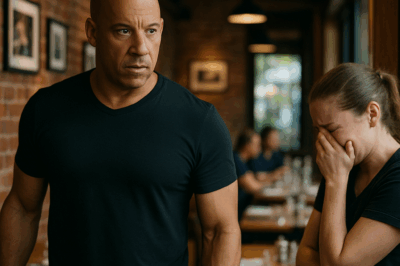 Vin Diesel quietly walked into one of his own restaurants, hoping to grab dinner unnoticed. But when he heard a server crying in the back, he stopped in his tracks — and what he discovered moments later left everyone speechless.