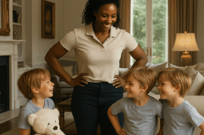 No nanny lasted a day with the billionaire’s mischievous triplets — until one woman walked in and did the impossible. Her patience, her strength, and what she revealed about herself changed the entire family forever.