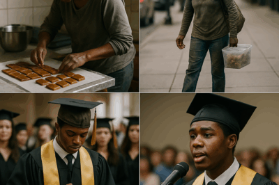A MOTHER ARRIVED DIRTY AT HER SON’S GRADUATION… AND WHAT THE YOUNG MAN SAID INTO THE MICROPHONE…