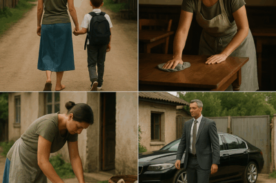 “For ten years I raised my child alone while the whole village mocked me… until a luxury car stopped at my door—and the father stepped out, leaving everyone in tears.”