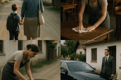 “Ten years of insults and judgment… then one day a luxury car arrived at my house—and what the child’s father said made the entire village go silent.”