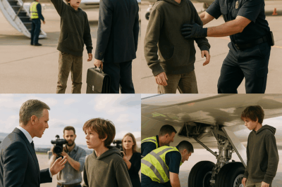 “He ignored the warning of a poor street kid… until mechanics opened the plane and found something that left everyone frozen in shock.”