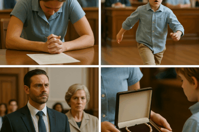 A millionaire dragged his maid to court—and she stood there with no lawyer. But when her son stepped forward and revealed the truth, the courtroom erupted.