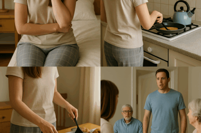 “After a night of mistreatment, she kept quiet… until dawn came, and the guests saw her husband freeze in shock.”