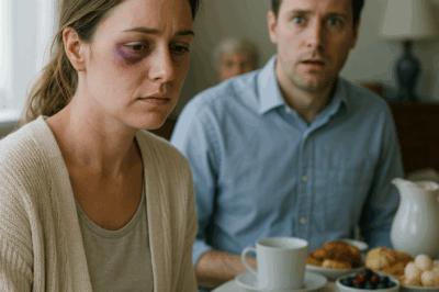 “She didn’t say a word that night, no matter how cruel he was—but the next morning, the guests watched her husband’s face drain of color.”