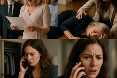 “My mother-in-law gloated after ‘stealing’ my house, even hosting a party to show off. I let her enjoy it—until I asked her to read the paperwork aloud. What she discovered made her crumble right there in front of the entire family.”