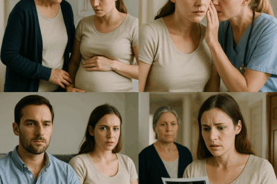 “My mother-in-law took me to my prenatal appointment. When she stepped out for just a moment, the nurse leaned in and whispered something that made my whole body go cold…”