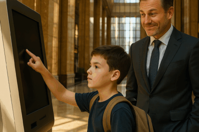 “I Just Wanted to Check My Balance — The Millionaire Laughed… Until He Saw the Screen”