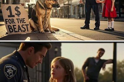 “Can I Buy That Dog, Daddy?” She Asked Softly — The Officer Looked at the Dog…