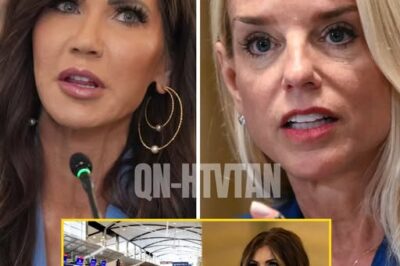 CH2 “They think we won’t notice” – Pam Bondi BLASTS airports for REFUSING to show Secretary Noem’s video blaming Democrats for shutdown delays, sparking fury and raising urgent questions about political censorship and who really controls what the public sees