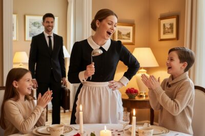 A millionaire returned home earlier than expected; what he saw his nanny doing to his children made him cry… The day had begun like so many others for Adrian Cole, a millionaire known for his real estate empire and luxury projects.