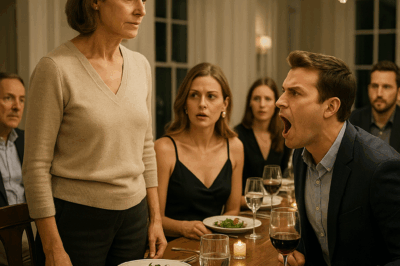 MY SON YELLED, “APOLOGIZE TO MY WIFE OR GET OUT OF MY HOUSE!” EVERYONE WATCHED AS I STOOD UP, CALMLY