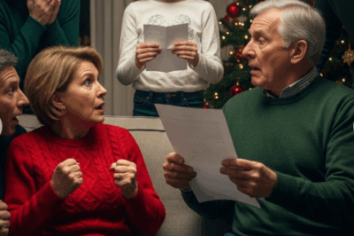 My daughter lifted the lid of her present — only to find an empty box. My father let out a cruel laugh, “A kid like her shouldn’t expect anything better.” My sister snorted, “Just like her mother — useless.” Tears welled in my little girl’s eyes, her lips trembling. But then she stepped closer and whispered, “I got you a gift too, Grandpa.” When he opened it… his face drained of all color.