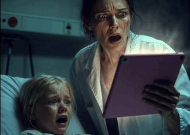 My 8-year-old daughter suddenly collapsed at school and was rushed to the hospital. My hands were shaking as I sped there, praying she would be okay. When I reached the front desk, the nurse looked up and said calmly, “Your family was just in her room.” I froze. My parents and sister had known—but hadn’t even called me. Moments later, they walked out of the hallway, laughing, as if nothing had happened. My stomach turned. I pushed past them and entered the room—and what I saw made my knees buckle. My little girl’s eyes were open, filled with tears, and next to her bed lay something that changed everything.