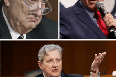 CH2 “She said the lemonade stand is closed, permanently.” – The room froze as Senator John Kennedy lifted a crimson folder marked “PENCE – THE PAPER TRAIL,” exposing what he called the final nail in a political coffin. What followed wasn’t debate – it was detonation.