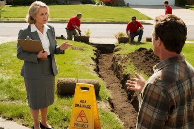 HOA Karen Dug a Deep Trench Around My Home to Scare Me—They Didn’t Know I Had Hidden Cameras!  They dug a damn moat around my house. No warning, no notice, just a 10-ft deep trench stretching around the entire perimeter of my property like I was some kind of threat they needed to contain. I stepped out onto my porch that morning, expecting to water my tomatoes.