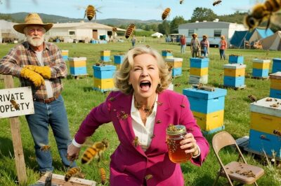 HOA Karen Invited 500 People to Camp on My Land — So I Released My Beehives Near the Campsite…     The first thing I noticed was the orange construction tape wrapped around my property line.