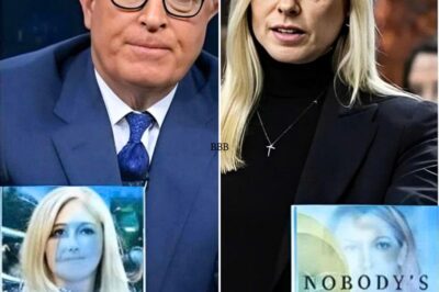 CH2 . Colbert said: “Shut up. If you haven’t read it… you’re not ready to talk about truth.” — One line, one moment, and America stopped cold.  In a scene no one saw coming, Stephen Colbert opened The Late Show with tears in his eyes and fire in his voice. His emotional tribute to Virginia Giuffre turned into a direct, searing message aimed straight at Pam Bondi.  He wasn’t joking. He wasn’t performing. Colbert was done staying silent.  After finishing Giuffre’s memoir, he delivered what fans now call his most powerful monologue ever — accusing certain figures of “burying accountability” before naming names live on air.  The audience froze. Then — the internet exploded. The whole truth everyone’s talking about — only in the comments!