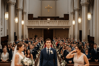 On my wedding day, I was about to say my vows when my maid of honor stood up and announced she was pregnant with my husband’s baby. 300 guests gasped. But instead of crying, I just smiled and said I’ve been waiting for you to finally tell everyone the truth. Her face went white. She had no idea what was coming next…