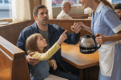 “Daddy, that waitress looks exactly like Mommy!” The millionaire turned in shock his wife had passed away years ago.