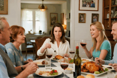 “My sister mocked me at dinner — “Where’s your husband and kids?” My parents laughed, until I owned them with not word, but…