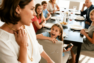 At Family Dinner, My Niece Brutally Snatched My Precious Necklace And Said, “Mom Says It’s Junk From The Flea Market. Then…