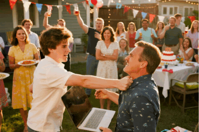 My Stepson Pushed Me At His Graduation Party: “You’re Not My Real Dad. Stop Pretending.” My Wife Nodded In Agreement. I Walked To My Car Without A Word. By The Time They Came Home…