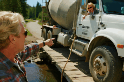 HOA Karen Kept Driving Cement Trucks Across My Little Bridge — So I Set A Trap They Never Saw Coming
