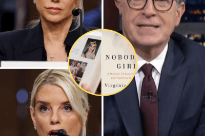 ch2 “READ THE BOOK, BONDI!” Stephen Colbert has made America laugh for decades — but no one was laughing after he finished the late Virginia Giuffre’s haunting memoir.