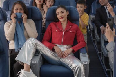 I boarded the plane expecting a peaceful flight. Everything was fine at first, until I noticed a young woman sitting right in front of me. She was dressed flashily and clearly believed the world should revolve around her.