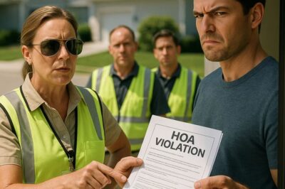 You ever had someone knock on your door like they already own the place? Yeah, that was my morning right before three guys in reflective vests told me I owed the HOA 10 grand. My name’s Adam. I live in a quiet culde-sac just outside Austin. Texas, peaceful, private, and most importantly, not part of any HOA.  That’s why I bought this place. I didn’t want anyone telling me what shade of beige my mailbox should be. But apparently that didn’t stop a group of fake HOA inspectors from showing up with clipboards, official looking papers, and a white pickup truck with the words neighborhood compliance division plastered on the side.