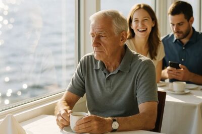 The restaurant sat on the edge of Lake Union, its glass walls catching the late afternoon sun. I had always liked this place. It reminded me of the days when I used to bring blueprints to clients nearby my hands, smelling faintly of cedar and steel. Today, the smell was of lemon butter and grilled salmon.   My daughter Amelia had picked the spot. She said it had a good view for a birthday. 71 years old, retired construction engineer, and still paying for my own cake. That made me smile. The waiter poured coffee and the lake glimmered behind him. The water was calm, touched by sunlight like small coins scattered across it.