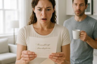 The cream-colored envelope felt heavier than paper had a right to be. Gold foil curls caught the morning light from my apartment window and winked at me like a dare. I didn’t have to open it to know: the wedding invitation I’d been bracing for since winter.