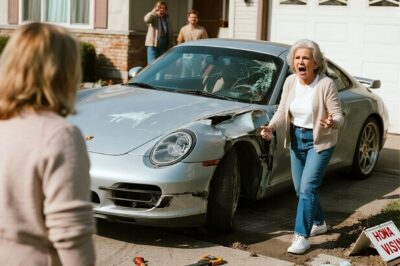 HOA Karen Parked in Front of My House Every Morning — So I Turned Her Porsche into Scrap Metal!    You’re finished. I’m calling the board. I’m calling the police. You’re done, old man. That was the soundtrack of my morning HOA president, Eleanor Karen Price, screeching in the middle of the street like a kettle left boiling too long.