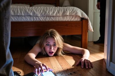 The following day, I pretended to leave for work and hid under my bed. Hours passed—then a voice stepped into my bedroom, and I froze….  When I came home that Wednesday afternoon, my neighbor, Mrs. Halvorsen, stood on her porch with crossed arms and a look that was far more annoyed than usual. “Your house is so loud during the day, Marcus,” she complained. “Someone is shouting in there.”